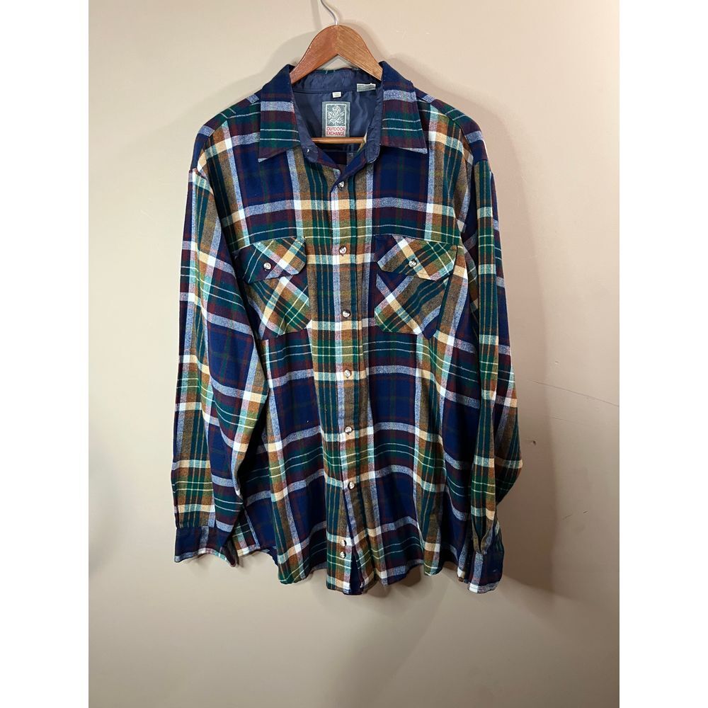 Outdoor Exchange Acrylic Plaid Flan el‎ Shirt - Mens XL Tall